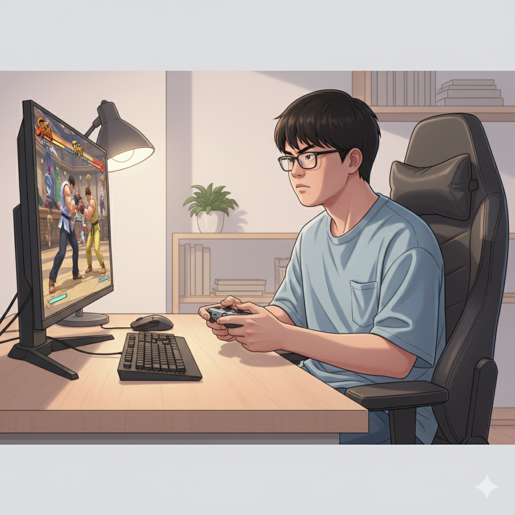 ゲームに没頭する集中力は才能！Y君、ストリートファイター6との出会い (Y君)